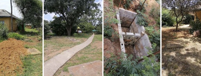 Concrete septic tanks that soak away the water into the ground